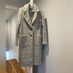 Banana Republic Gray Button Up Trench
